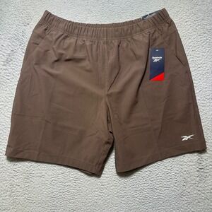 Reebok Mens Everyday Active 8 Inch Jumpstart Shorts Bracken Brown Size  L